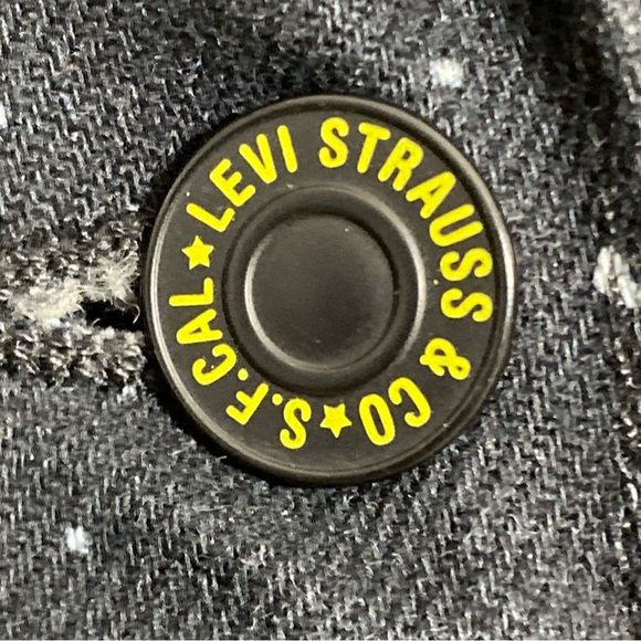 LEVI’S X STAR WARS Limited Edition BLACK DENIM JACKET Size MEDIUM VGC - Picture 8 of 16